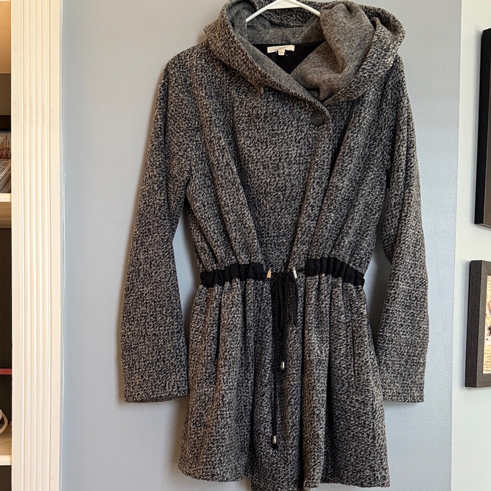Mystree Charcoal Hooded Boutique Jacket
